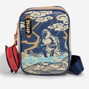New Godzilla Sea Storm Tonal Crossbody Bag with Coin Purse